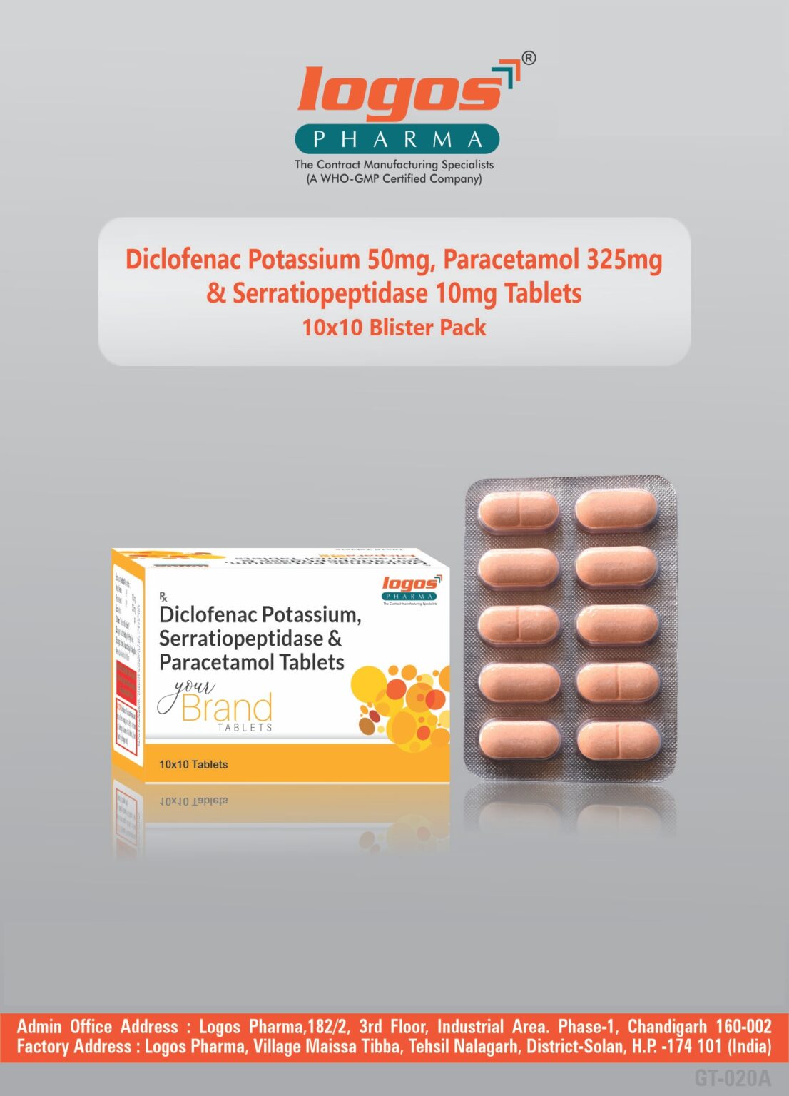 Diclo Potassium Mg Paracetamol Mg Serratiopeptidase Mg