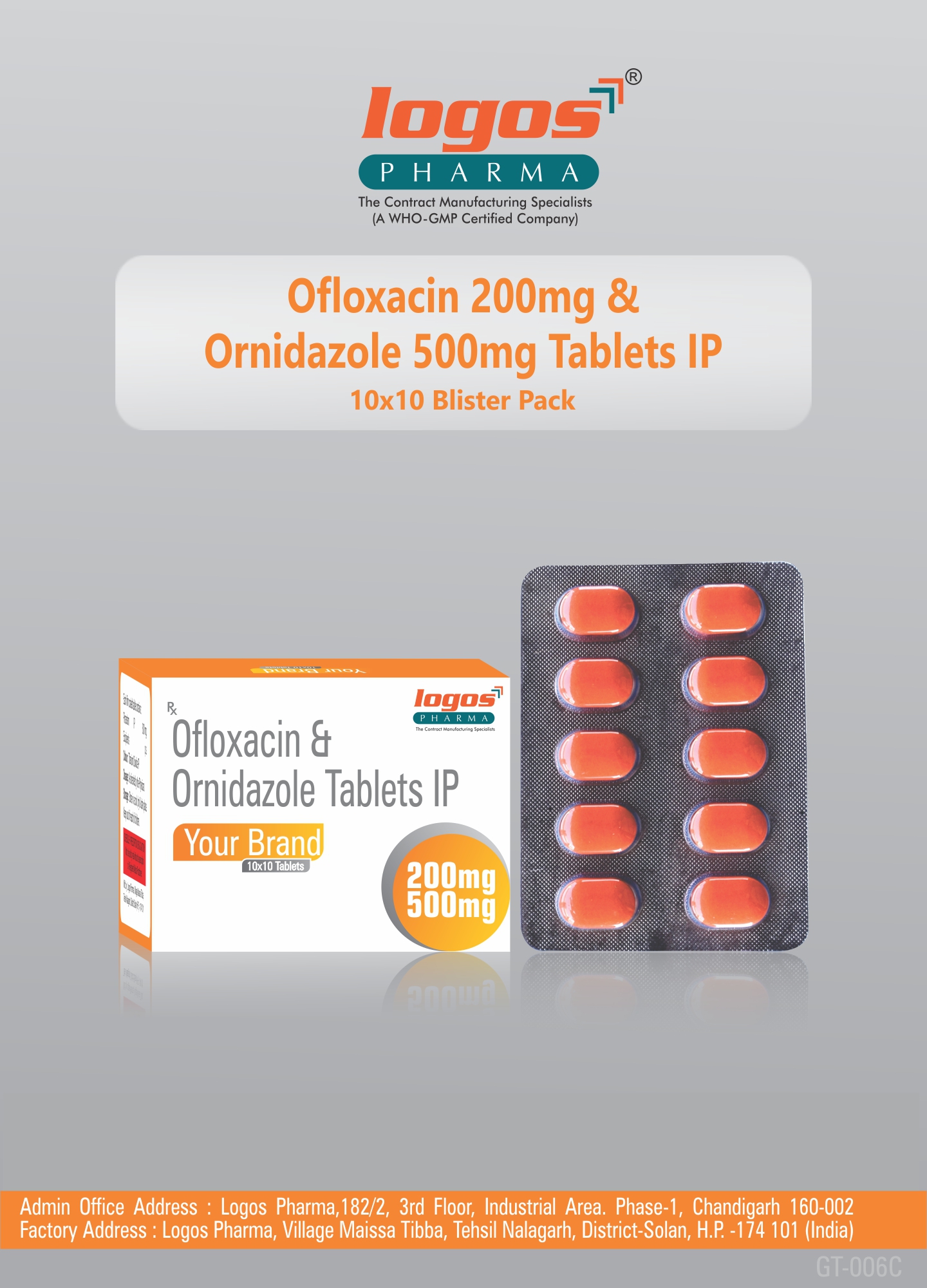 Ofloxacin Mg Ornidazole Mg Tablet Logos Pharma