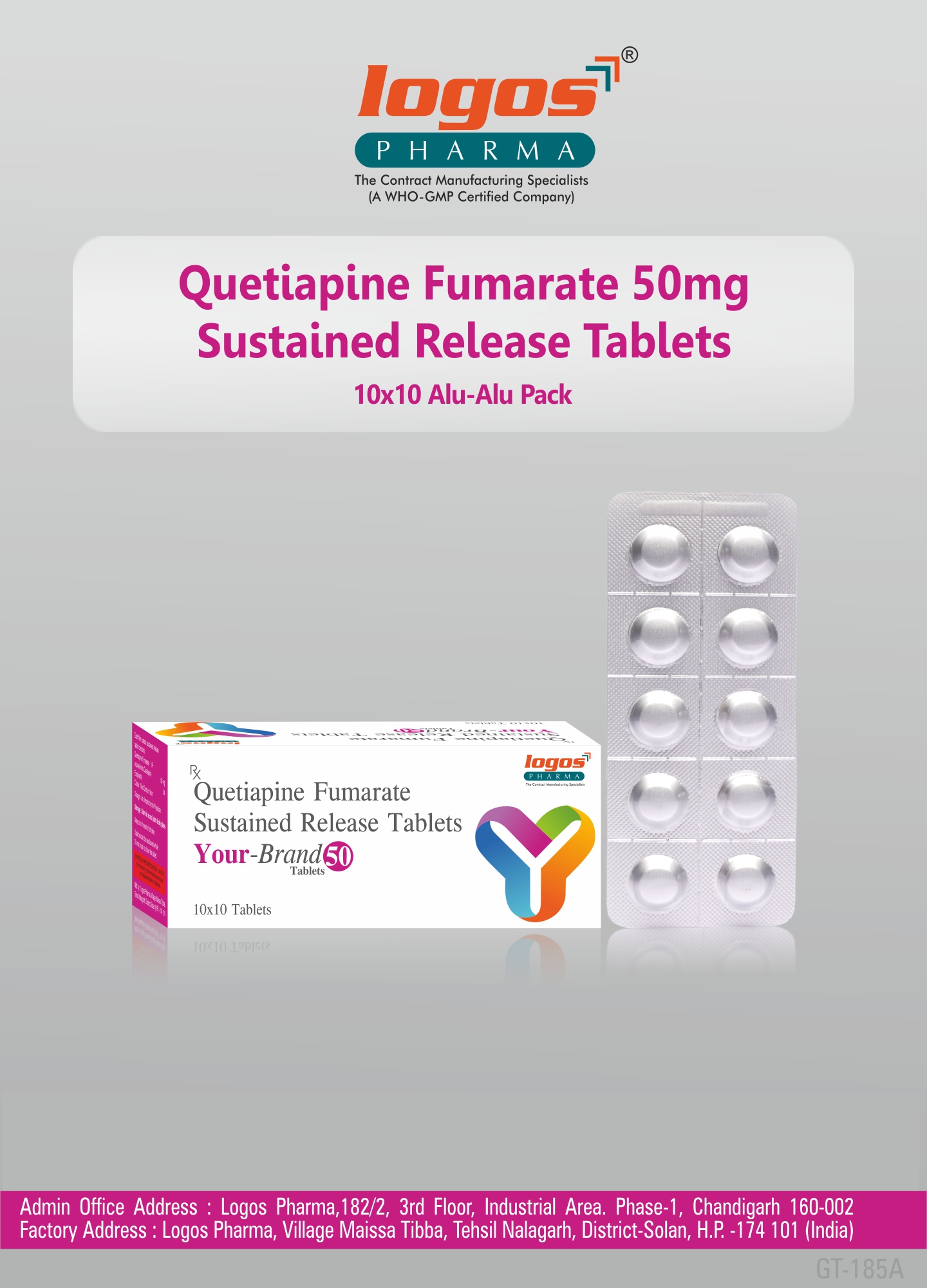 Quetiapine Fumarate 50 / 100 / 200 / 300 Mg Tablet – Logos Pharma